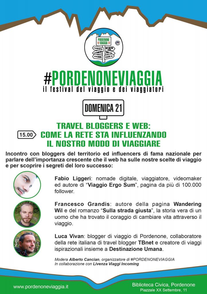 Pordenoneviaggia, Luca Vivan, Francesco Grandis, Fabio Liggeri