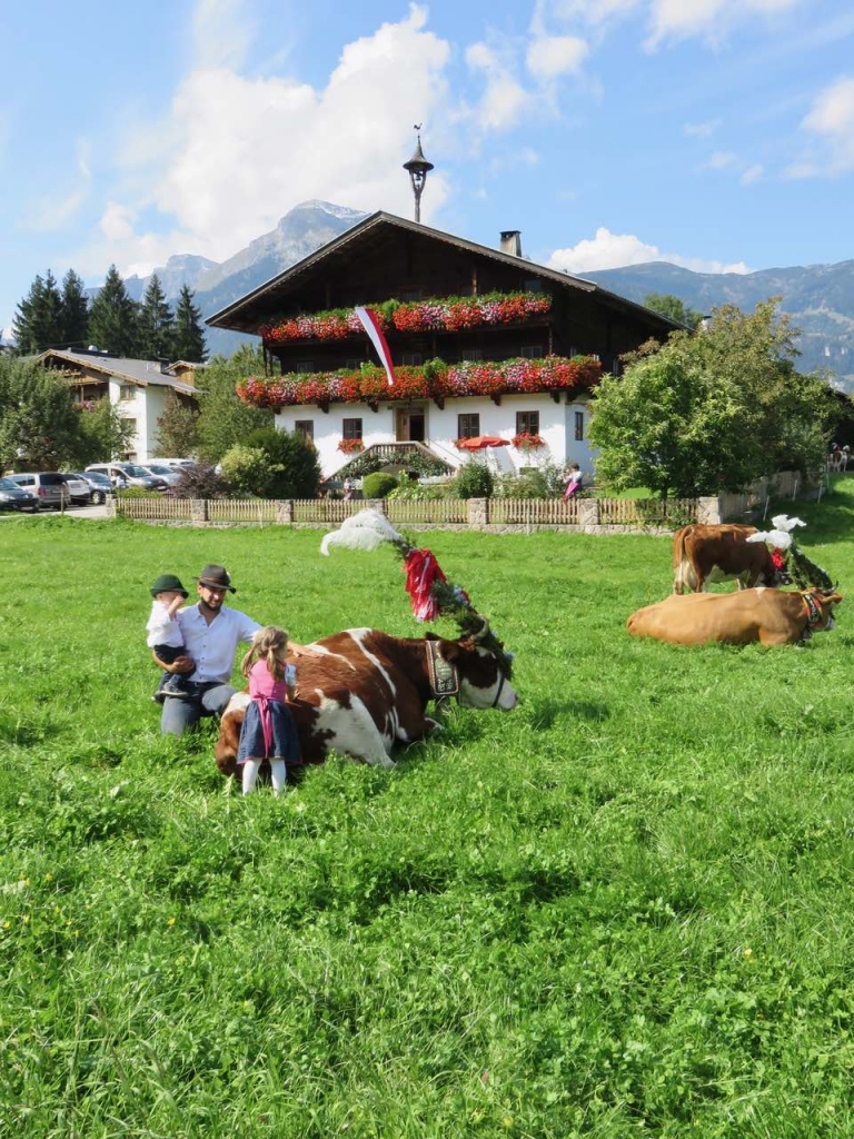 Alpbachtal, Tirolo, Austria, transumanza Alpbachtal, Reith Im Alpbachtal, trashumance,almabtrieb