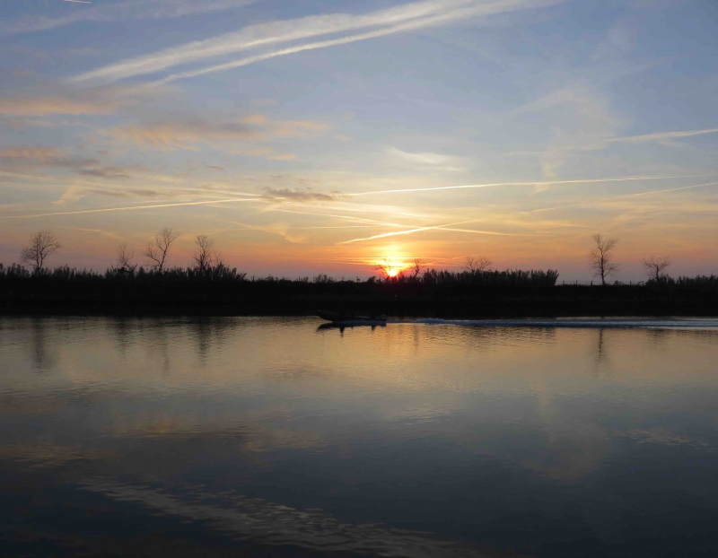 nel Delta del Po, Delta del Po, Rosolina, via delle valli, Veneto