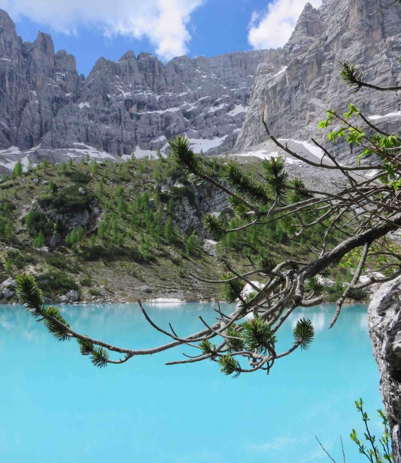 Lago di Sorapis, italian alps, Dolomiti, Cortina, Cadore, Belluno