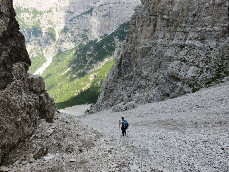 Cadin d'arade, Forcella Montanaia, Dolomiti Friulane, luca Vivan, Veneto