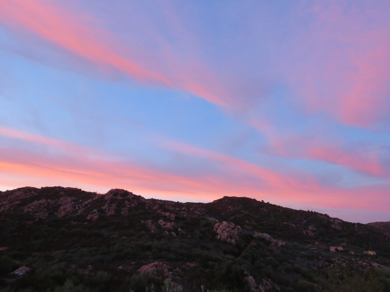 tramonto a monte ruiu, azzanì