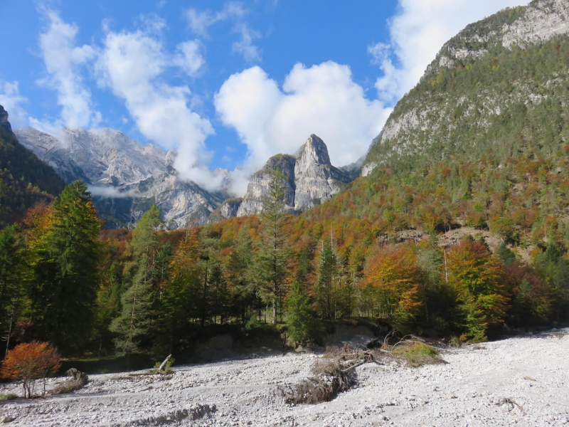  dolomiti del friuli, scorcio della Val Cimoliana 