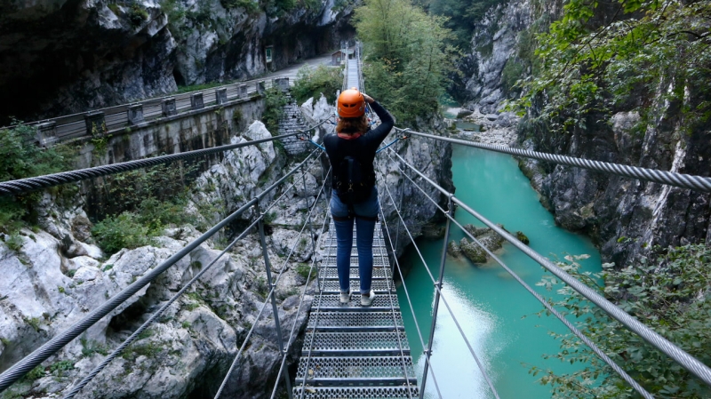  ponte tibetano di Barcis, forra del Cellina