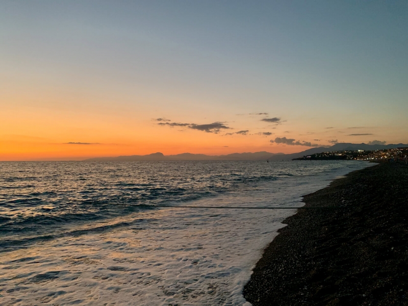 tramonto a Scalea, riviera dei Cedri, Calabria