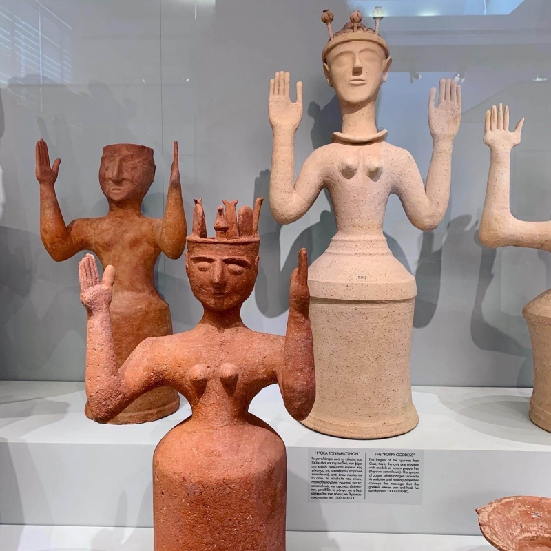 museo archeologico Heraklion, arte minoica neolitica, statue grande Madre