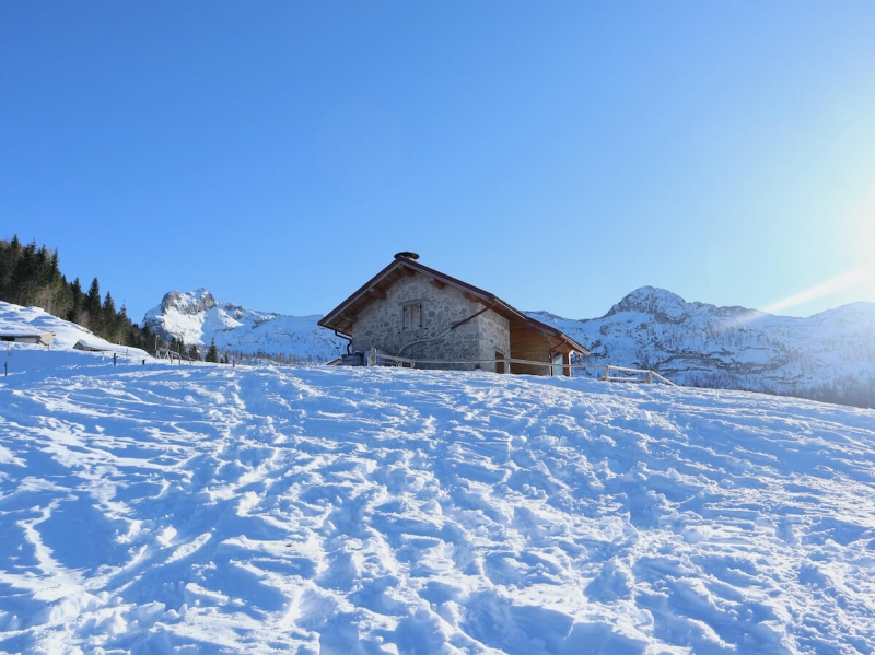 rifugio Pradut, Cluat, Dolomiti Friulane, ciaspolare in Friuli